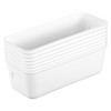 Mobestech Multifunctional Storage Bins 8 Pcs Plastic Rectangle for Home