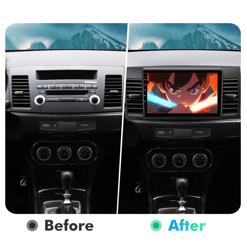 10.1 Inch IPS Touchscreen Android 12 Car Stereo for Mitsubishi
