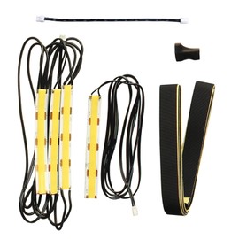 FYSETC 3D Printer Accessories - Bambulab P1P P1S LED Light Upgrade: 5V 12W FCOB LED - Strip Light 3 Segment Light - 1 Section Strip Light and Y Splitter Fit Stock Bar Plug and Play