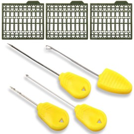 SHADDOCK Baiting Needle Set for Carp Coarse Fishing - Carp Fishing Baiting Rigs Tool Kit Baiting Needle with 3 Frames Baits Boilie Stopper, Knot Puller and Pliers Carp Fishing Tackle Set
