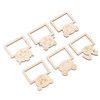 100pcs Wooden Cartoon Animal Photo Frame Decorative Hand Painting Photo