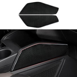 Youtaiche Carbon Fiber Sticker Car Gear Shift Panel Sides Cover Trim Decal for Ford Bronco Sport 2021 2022 2023 2024 Interior Accessories