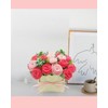 DIY Felt Flower Kit, Felt Pink Rose Bouquet Kit, Floral