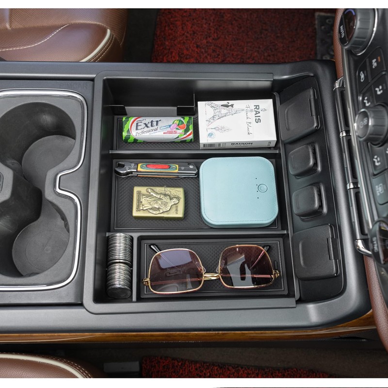 PIMCAR Center Console Organizer Tray for 2014-2018 Chevy Silverado GMC