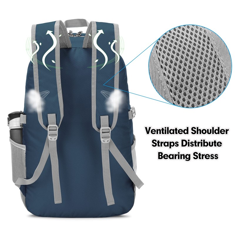 ZOMAKE Foldable Backpacks, Small Waterproof Hiking Daypack, Lightweight Backpack for