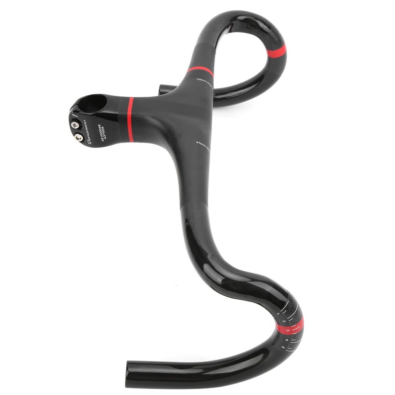 Spomann 420x100mm Carbon Fiber Road Integrated Bicycle Handlebar with Stem