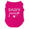 Dad's Favorite Father's Day Dog Tee Shirt Sizes for Puppies,