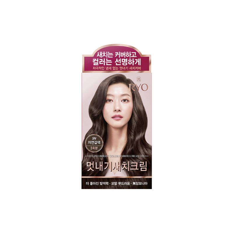 Wooahchae 려 우아채 멋내기 새치크림 1개 (색상선택) [7N 밝은갈색] Ryo
