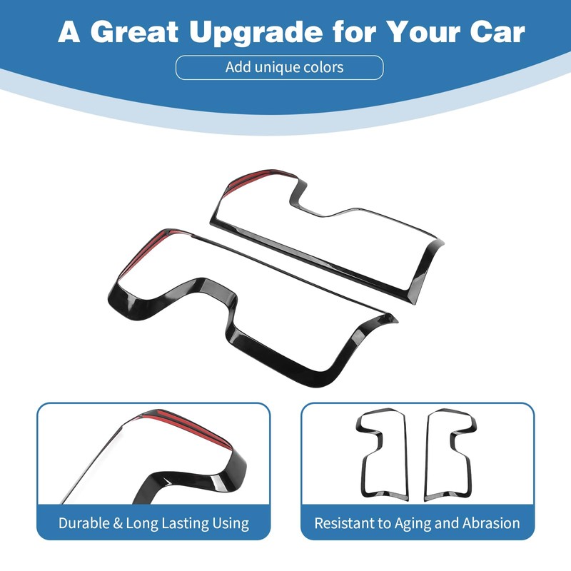 PDKLIN for Silverado Taillamps Stop Reverse Lights Cover Trim Bezel