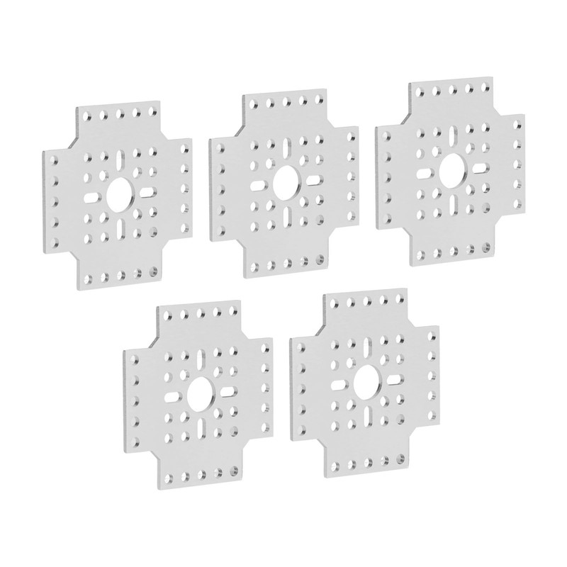 5pcs Hole Pattern Brackets Aluminum Alloy Holes Grid Plates for