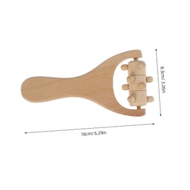 Healeved 4pcs Wooden Massage Roller: Handheld Body Massager Tools Set Body and Face Roller Multi-functional Facial Massager - for Neck Back Home Office Travel