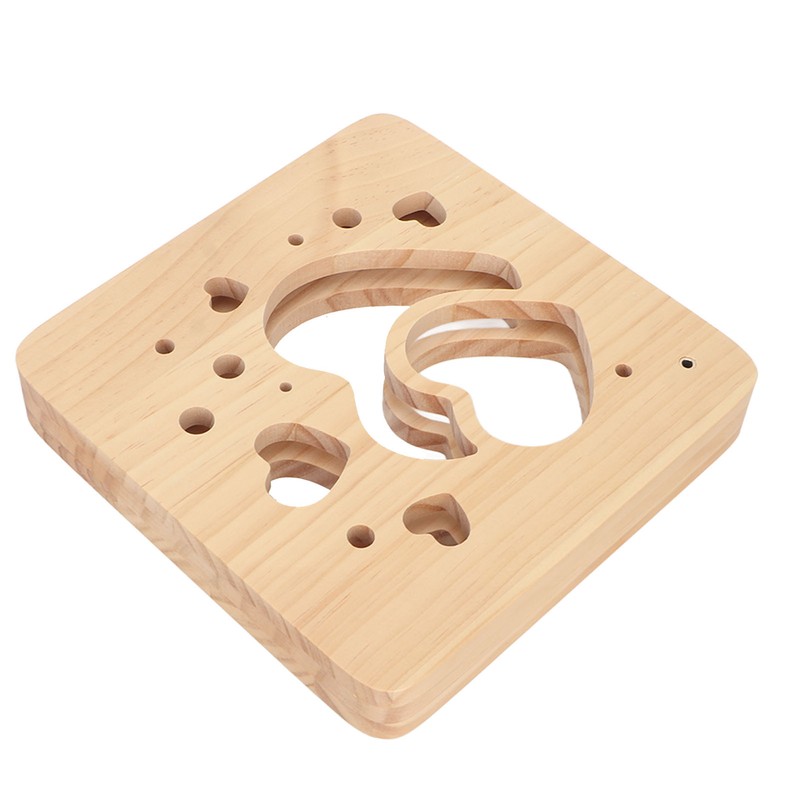 Wooden 3D LED Light Valentine's Day Hollow Hearts Shape Style