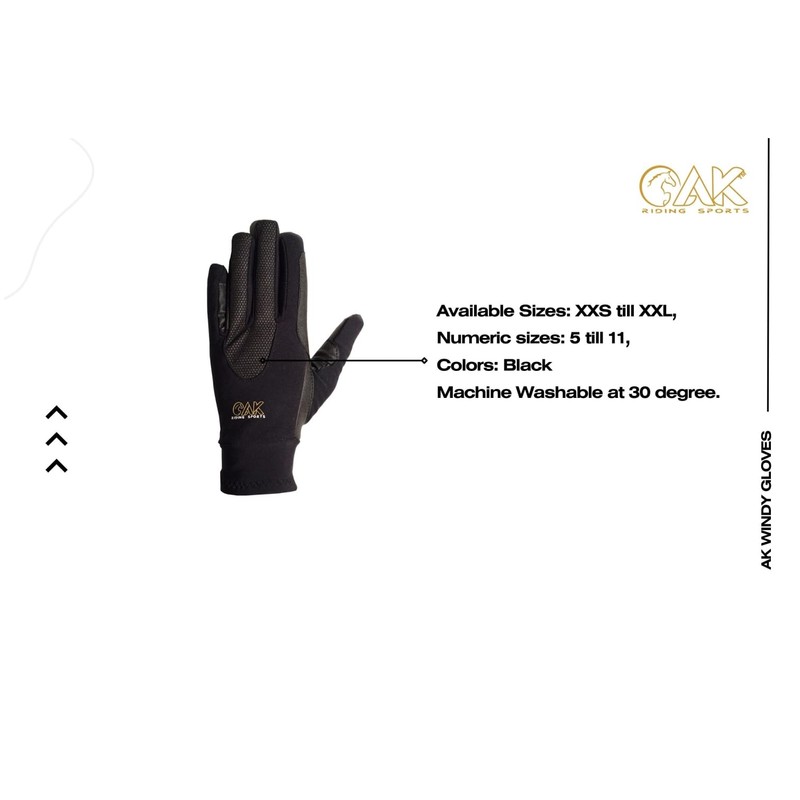 AK Warm Winter Wind Proof Horse Riding Gloves & Winter
