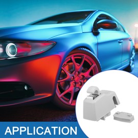 A ABSOPRO Car Sun Visor Support Clip No.4L0859561 for Volkswagen Touareg 2011-2018 Plastic Gray