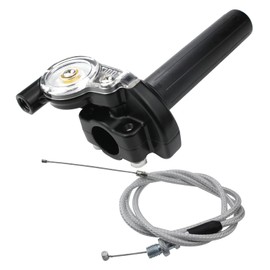Universal Motorcycle Racing 22mm CNC Aluminum Throttle Grip Quick Twister Throttle Cable for KLX CR CRF EXC XR TTR CB SSR CRF50 CRF230 50 70 110 IRBIS 125 230 250 Dirt Bike Pit Bike (Plastic)