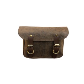 PU Leather Brown Traditional Saddle Bag Horse Riding Equestrian Bits