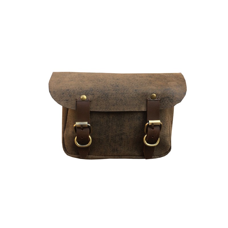 PU Leather Brown Traditional Saddle Bag Horse Riding Equestrian Bits