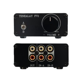 TENEALAY HiFi Passive Audio Stereo Loudness Contour Controller Equal Volume Control Box FV1