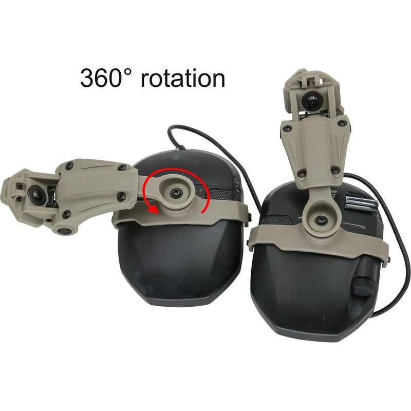 HEARFALCOM ARC Rail Adapter for Fast Series Helmets Compatible with