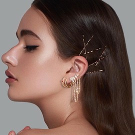 Dainty Gold Earrings for Women Cartilage Earrings Flat Back Earring Set for Multiple Piercing Small Hoop Earrings Gift for Her Stud Earrings for Women