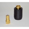 DT Heat Shield Guard Carpet Cleaning Brass Quick Disconnect 1/4"
