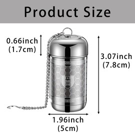 2 Pack Tea Strainers for Loose Tea, 316 Extra Fine Mesh Tea Straine for Tea Steeper Tea Strainer Accessories Stainless Steel Tea Filter for Black Tea, Green Tea, Leaf Loose Tea, Rooibos