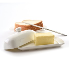 Norpro Porcelain Butter Dish with Lid