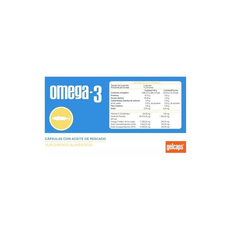 Omega 3 Con 30 Cápsulas Pharmacaps