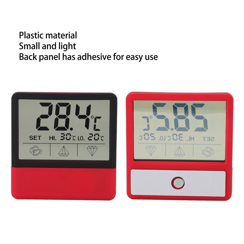 Digital Aquarium Thermometer High Accuracy High Temperature Alarm LED Fish