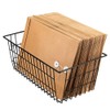 SANNO Metal Wire Storage Baskets, Farmhouse Baskets Large Refrigerator Freezer