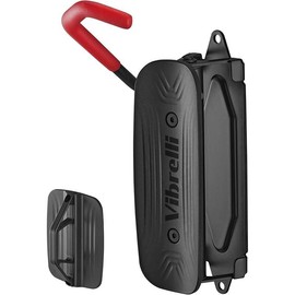 Vibrel Swivel Bike Wall Mount - Vertical Bike Rack for Garage - Black Storage Hanger with Red Handle for MTB, Road, and eBikes Bmx Cruisers