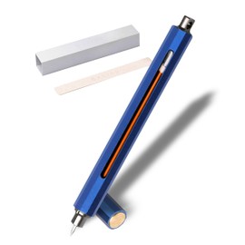 ANTOU Pen C, Durable Aluminum Alloy EDC Pen, with 100+ Replacement Refills - Ballpoint, Rollerball, Gel. Auto-Adjusting Refillable Pen, Best Writing and Sketching Gift for Men and Women_Blue