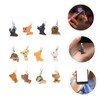 COHEALI 12Pcs Dog Design Earphone Jack Plug Random Style Dust