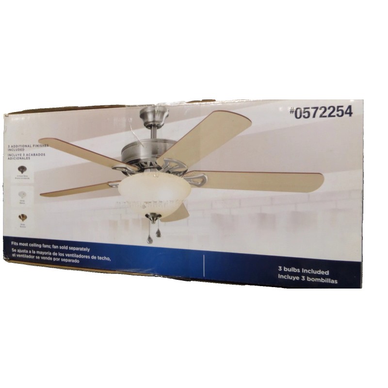 Harbor Breeze 41182 1-Light White Incandescent Ceiling Fan Light Kit