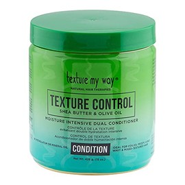 Texture My Way Natural Hair Therapies Texture Control Moisture Intensive Dual Hair Conditioner, Ideal for Coiled, Frizzy, Curly Hair, 15 oz