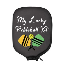 HOLLP - Juego de 2 fundas para remo de pickleball My Lucky Pickleball, bolsa de regalo para jugadores de pickleball (kit de pickleball)
