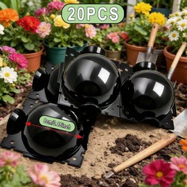 Markeny 20 PCS Reusable Plant Rooting Ball with 50 PCS Cable Zip Ties, Plant Propagation Root Ball Effective Invisible Propagation