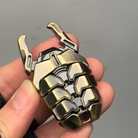 Metallic Mecha Beetle Fidget Toy, Mechanical Insect Design Push Slider Fidget Toy, Stress Relief Toy for Adults, EDC Toy for Office Home