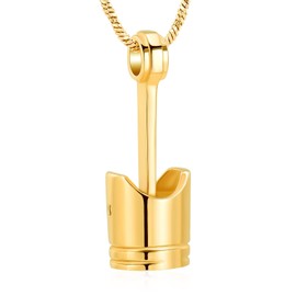 AIWENXI Car Parts Cremation Jewelry for Ashes Car Barrel Urn Necklace for Men Women Stainless Steel Ash Pendant Necklace Memorial Keepsake Ash Pendant Jewelry