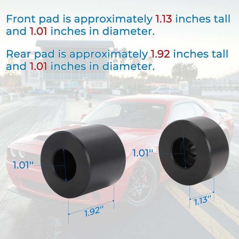 MOTOQUEEN for Challenger Charger HellCat Demon Front and Rear Jack