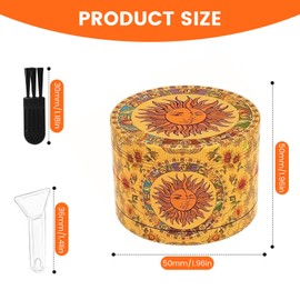 Metal Grinder 50MM Crusher 24 Grinding Teeth Cool Grinder 4 Layers