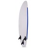 GYMAX Surfboard, 6' Body Board with Removable Fins & Protective