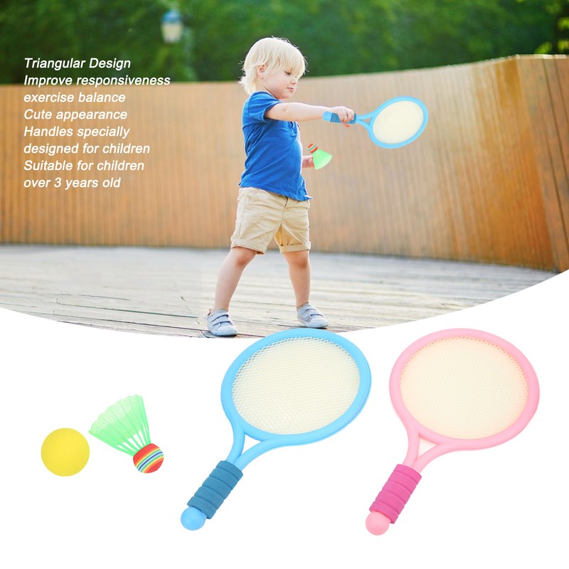 1 Pair Kids Badminton Racket Tennis Racket Exercise Balance Kids