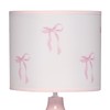 Lambs & Ivy Coquette Floral Aesthetic Pink Bows Lamp with
