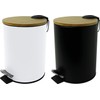 helit H2404495 Pedal Bin "the Bamboo", 3 Litres, with Bamboo