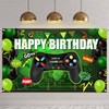 Video Game Happy Birthday Backdrop Video Game Party Decorations Game