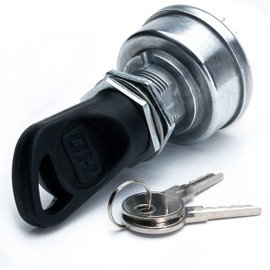 HD Switch Starter Ignition Key Switch fits John Deere Z225 Z235 Z245 Z255 Z335 Z345 Z425 Z435 Z445 Z465 Z510A Z520A Z525E Z535 Z540 Z710 Z720 Z810 Z820 Z830 Z840 Z850 Z860 w/ 2 Keys & Free Carabiner