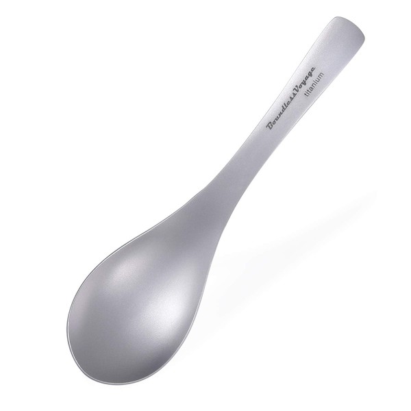 Boundless Voyage Ti1067T Titanium Spoon, Forenge Spoon, Tableware, Shallow Cookware,