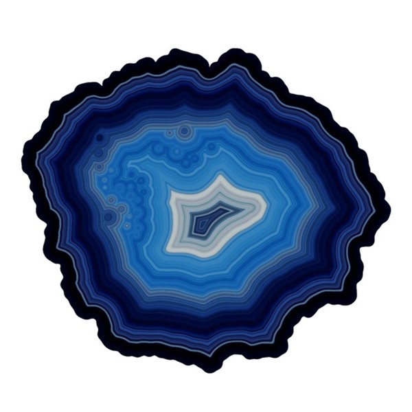 Maze-Like Cut Pattern Agate Puzzle, 180 Pieces with 4 Crystal-Themed