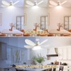 Ceiling Fan Light, E26 Base, Three Color Temperatures, Stepless Dimming,